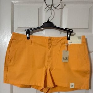 a.n.a Bright Orange High Waist Women's Shorts
